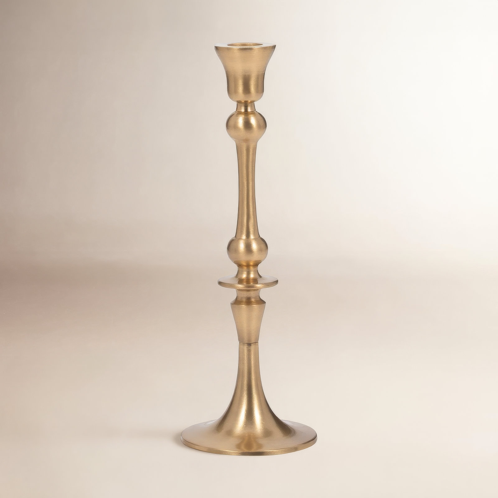 Camryn Aluminum Candlestick Holder, Gold