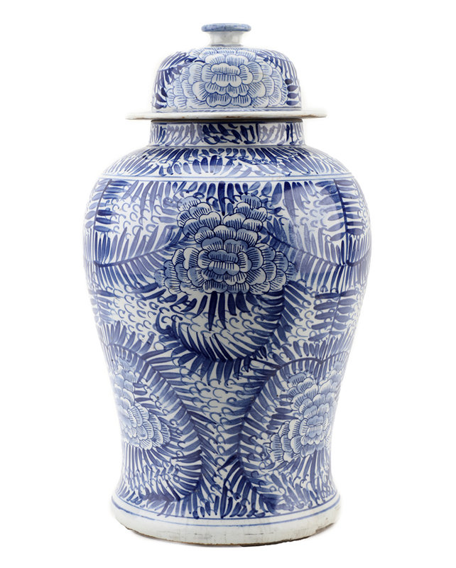 Handmade Porcelain China Ginger Jar