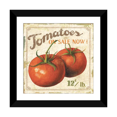 « tomates on sale now (on special i) » par lisa audit, publicité rétro sur toile