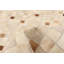 Tapis beige en cuir de vache fabriqué à la main Arunveer