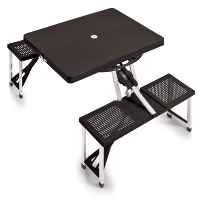 Fernando Outdoor Folding Picnic and Camping Portable Table with Umbrella Hole