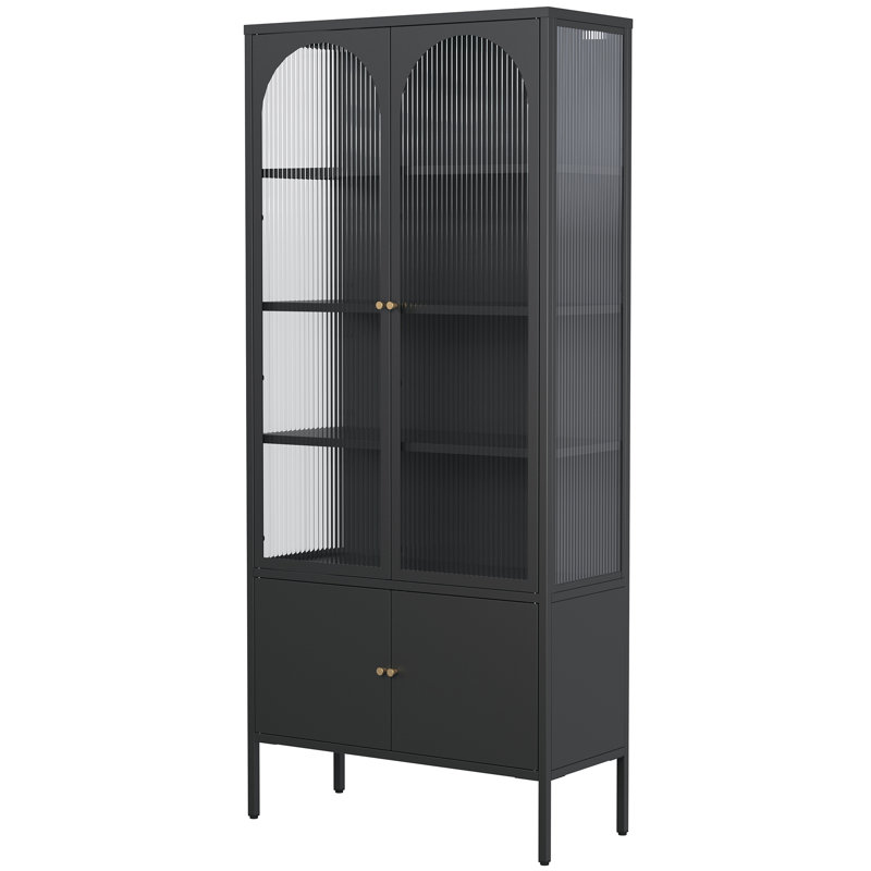 Armoire de rangement en métal à quatre portes 70,94 pouces Benton