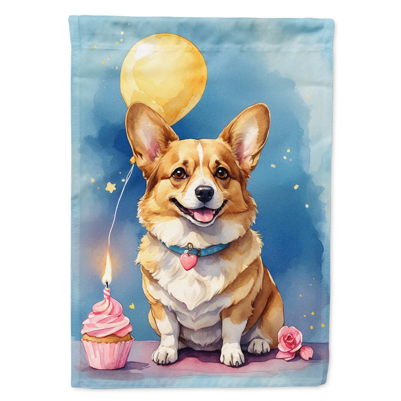 Drapeau «Happy Birthday House», Corgi