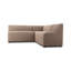 Banquette de salle à manger Camille en L 91,5 po - Taupe Crypt Nomad-122570685-122570691