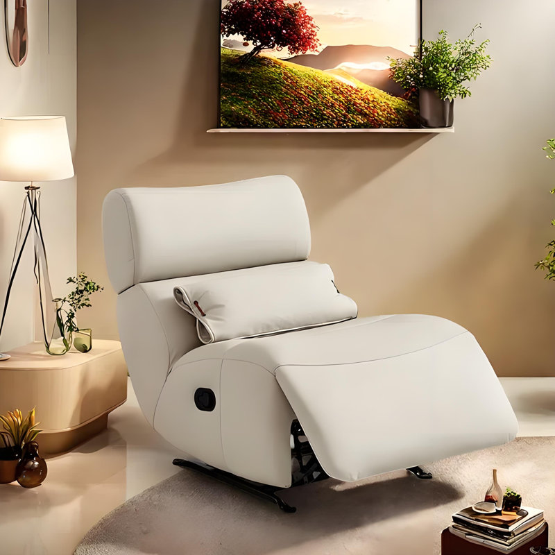 Simple fashion sofa creative lazy recliner, Beige
