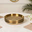Round Serving Tray in Gold (Set of 6)-1955021912