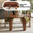 Nut-brown Oval Solid Wood Dining table