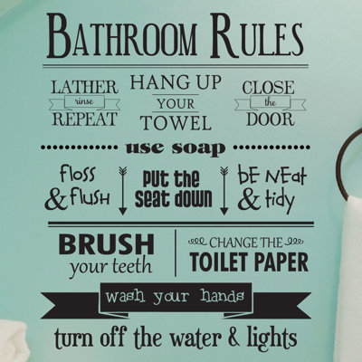 Text & Numbers Wall Decal