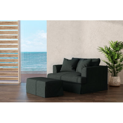 Cladine Chair And A Half with Ottoman