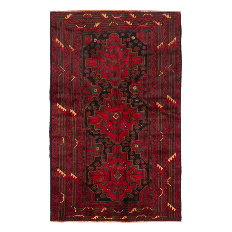 Teimani Red Rug 3'10" x 6'3"