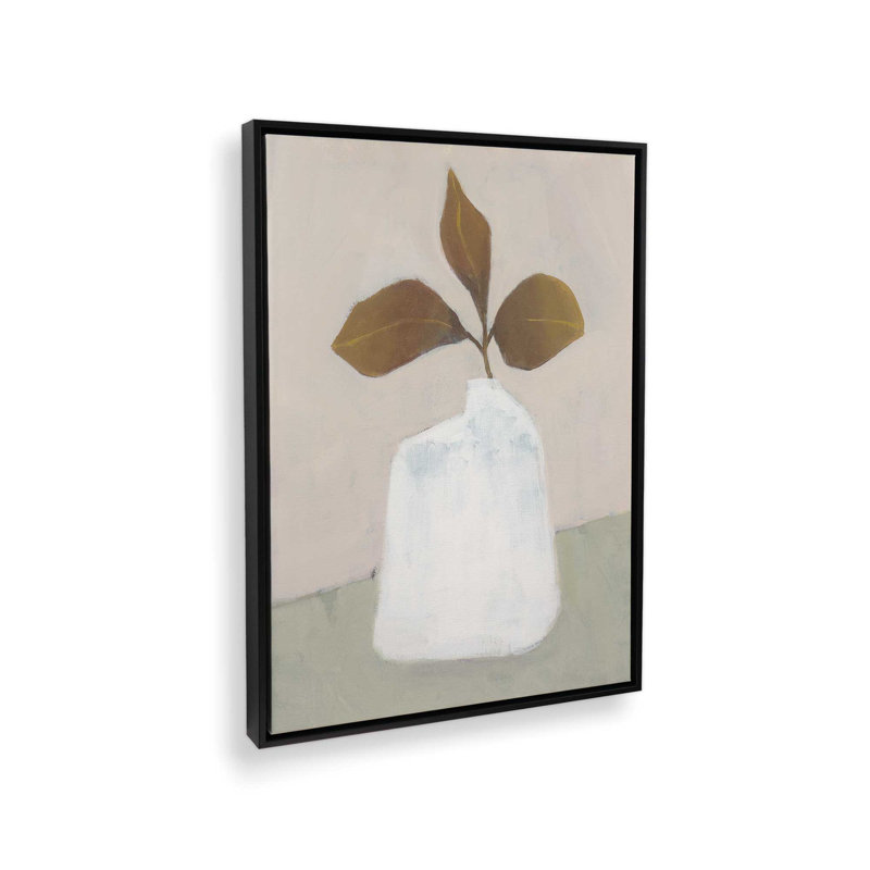 «Split Leaf Serenity» par Dogwood, Toile avec cadre, Noir, L 18 po x H 24 po