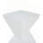 All Weather MGO X Design Side Table - Stylish White Indoor Outdoor Table For Home, Garden, Balcony, 18 Inches Height, 12.5 Inches Square Base-2059386884