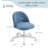 Randelle 21.85" W Teddy Fabric Swivel Task Chair -587230170