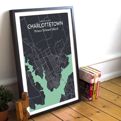 Charlottetown City Map - No Frame Print