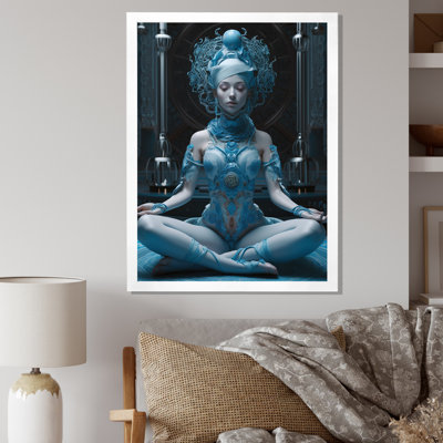 «Blue Yogini Meditation Spiritual Grace» sur toile