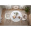 2 - Person Rubberwood Solid Wood Dining Set