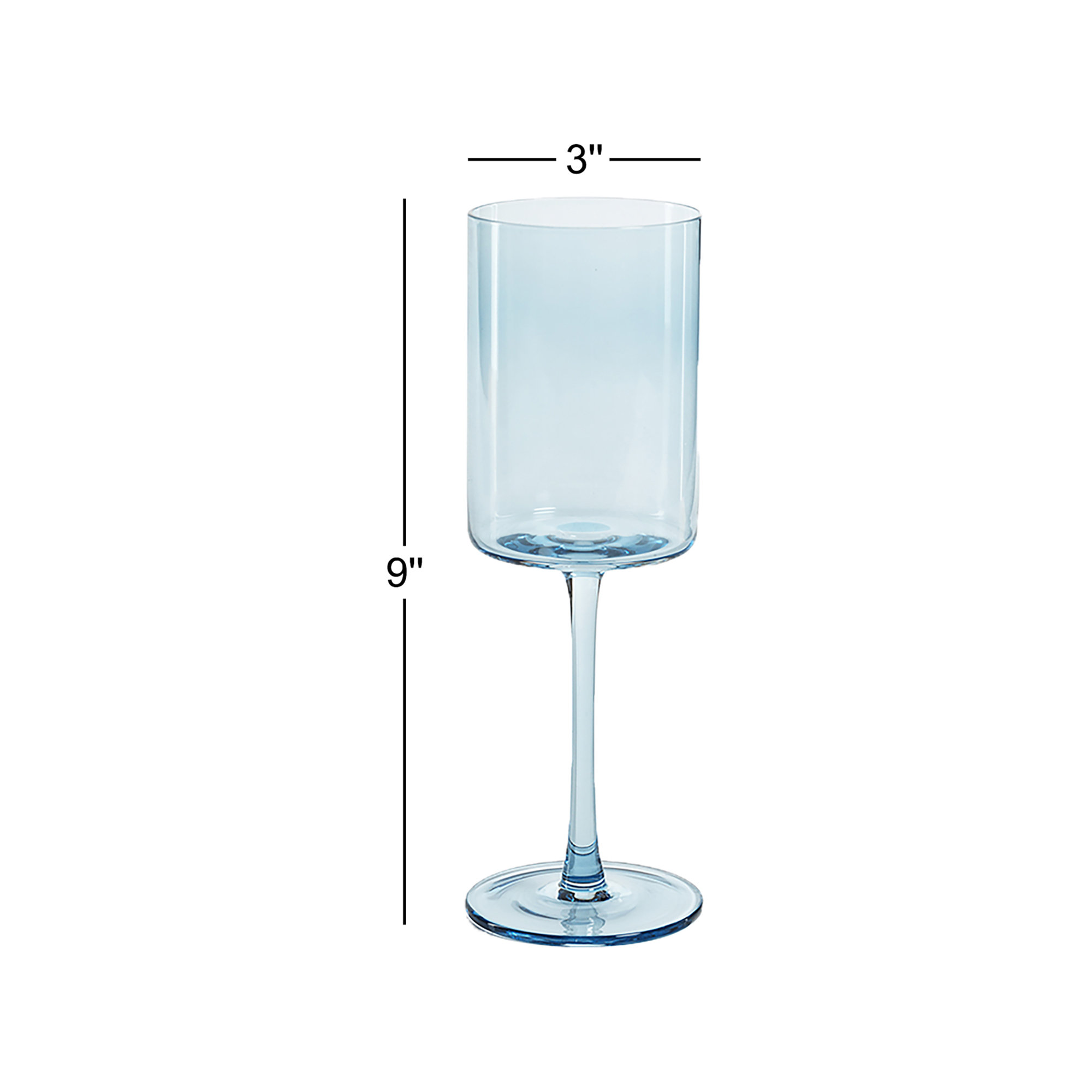 Estella Wine Glasses, Light Blue
