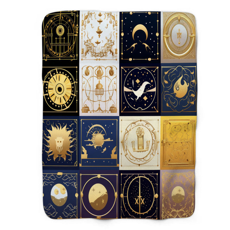Couverture de luxe 1 pièce Moonlit Enigma, Lit simple