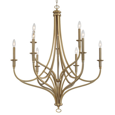 Brushed Honey Gold Finish Chandelier