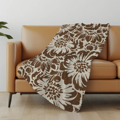 Jeté en sherpa floral Addison