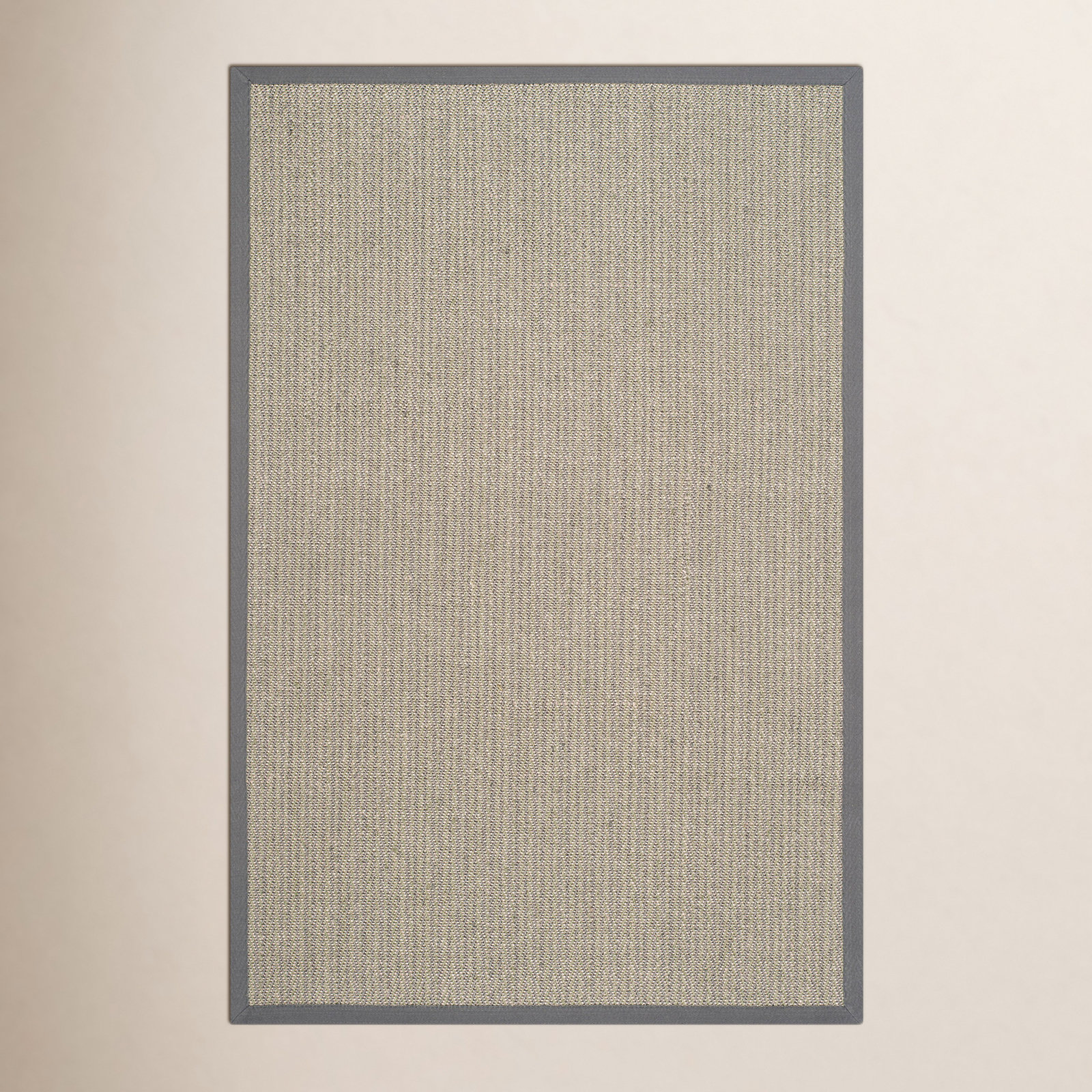 Brown Gray Jute Rug, Rectangle 3' x 5'