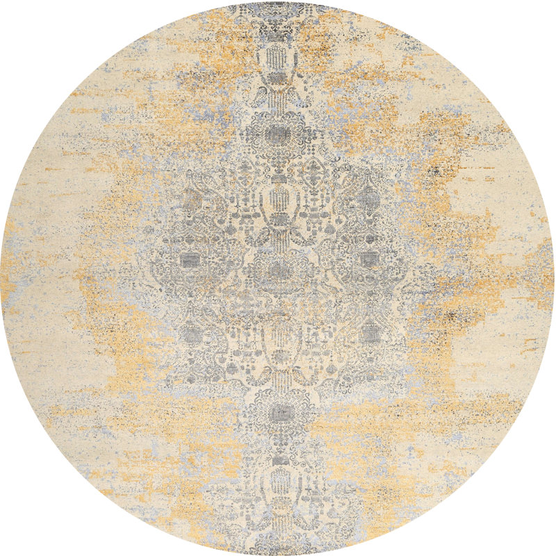Tapis beige Nuneaton, Rond 6 pi