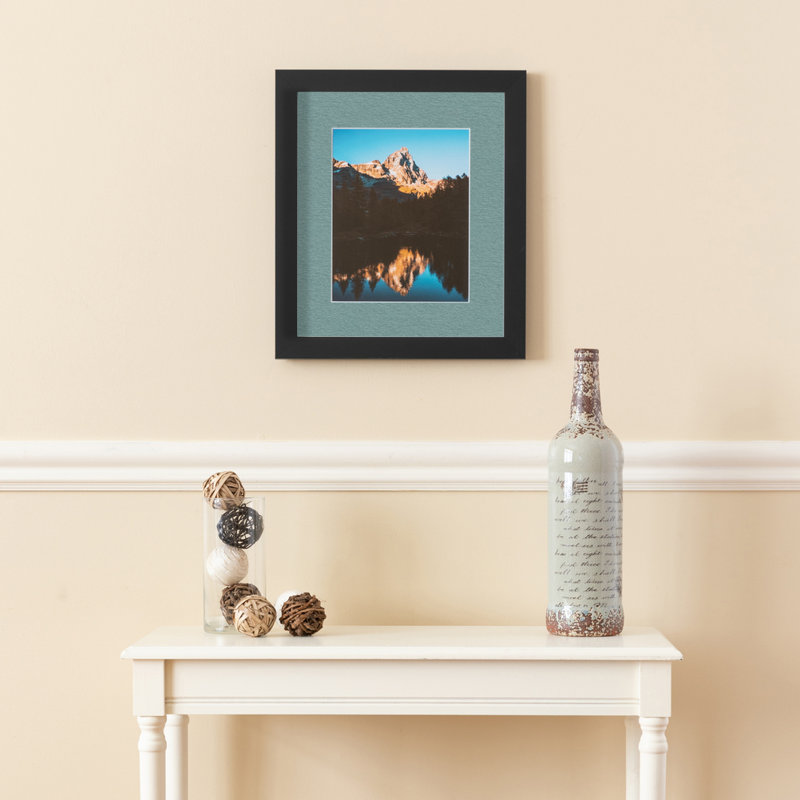 Cadre pour photo simple 20 "x 28" en bois mat, Vert du Nil