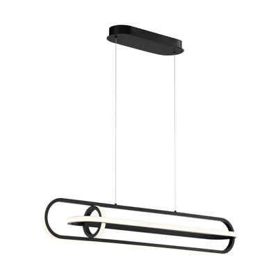 Luminaire suspendu géométrique 1 lumière DEL à 1 lumière
