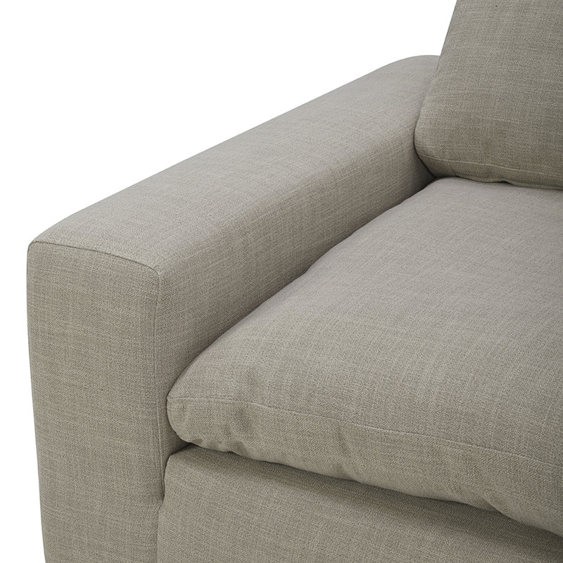 Canapé modulaire rembourré 2 pièces Asher, Beige