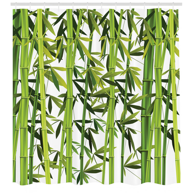 Shower Curtain with Hooks Included, 70" H x 69" W