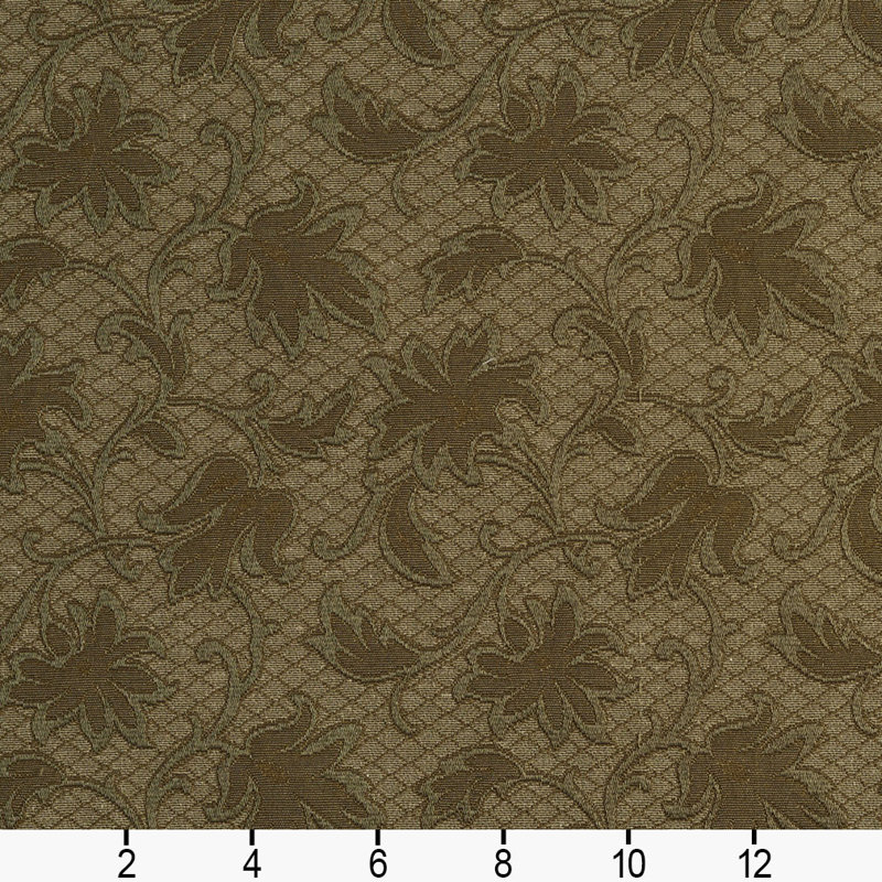 Tissu floral matelassé, Vert 7