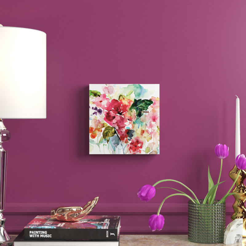 Citrus Floral Punch - reproduction d'art sur toile, H 10 po x l 10 po x P 1,5 po