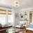 2-Light Flush Mount with Unique Cloud Glass