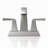 Modern Centerset Bathroom Faucet with Pop-Up Drain&Supply Lines(Set of 2)-128613754