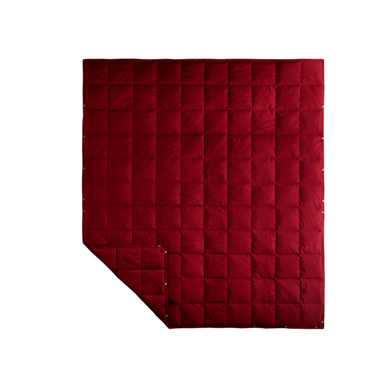 Machine Woven Throw, Red