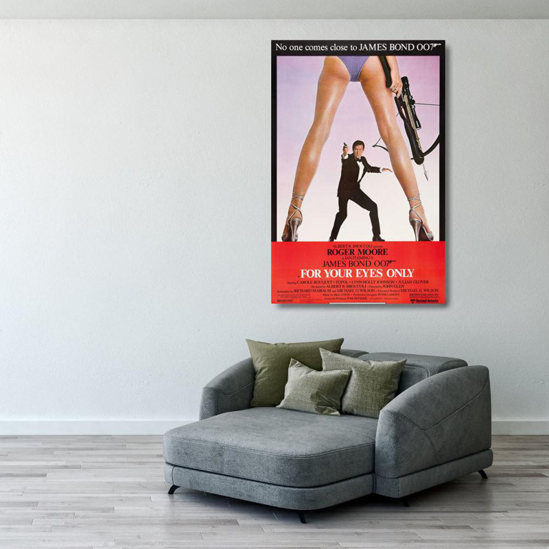 James Bond 007 For Your Eyes Only, H 40 po x l 26 po