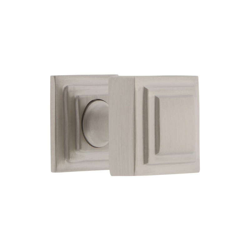 Carré Square Cabinet Knob, Satin Nickel