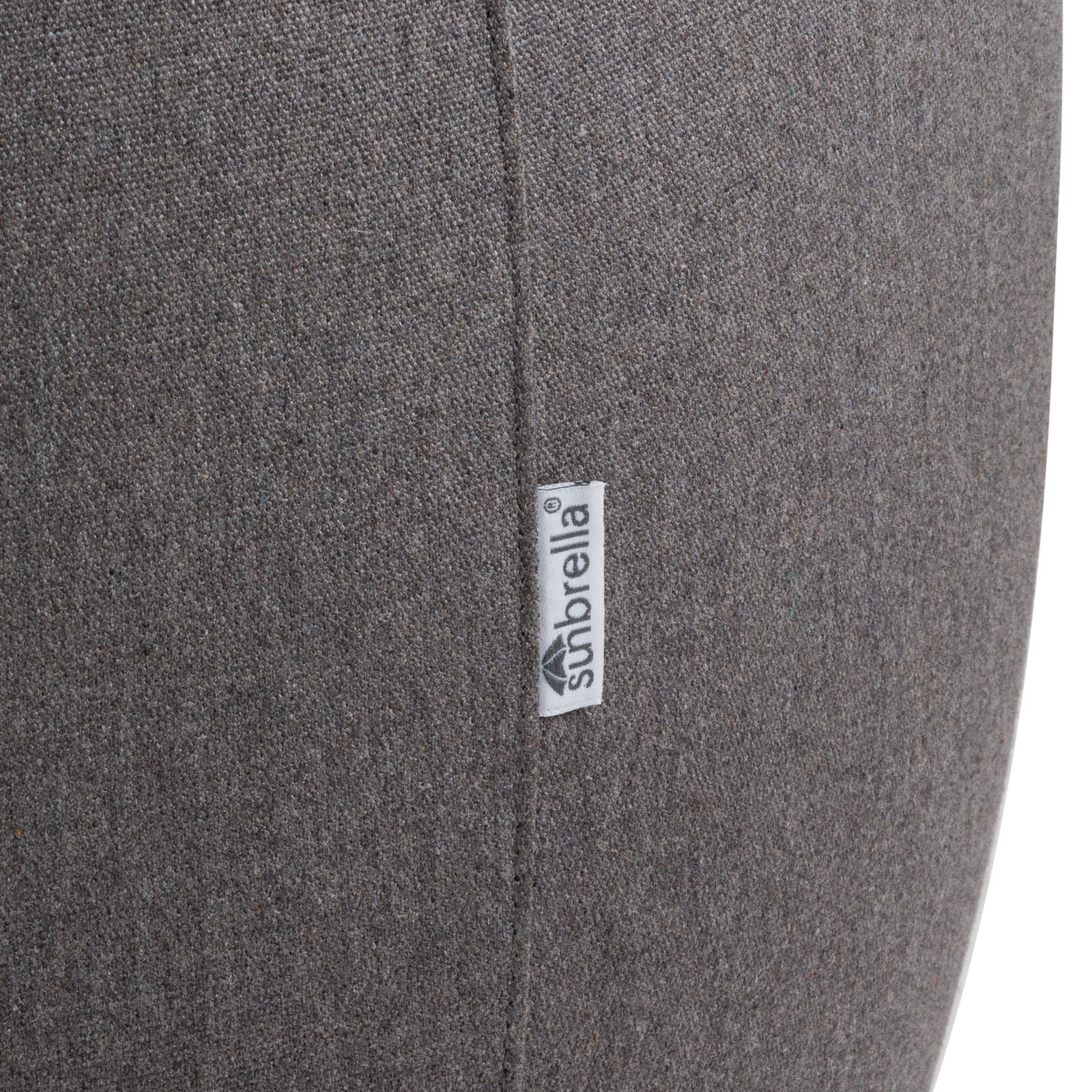 Talita Round Upholstered Outdoor Ottoman, Graphite
