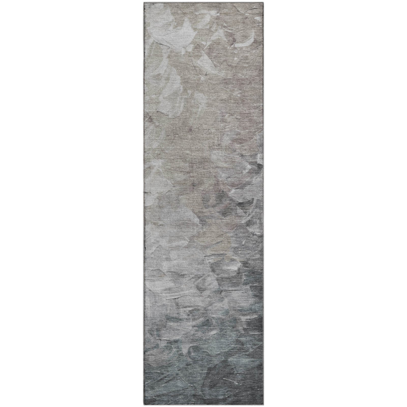 Premium Machine Washable Slesnick AMF1674 Abstract Rug, Runner 2'3" x 7'6"