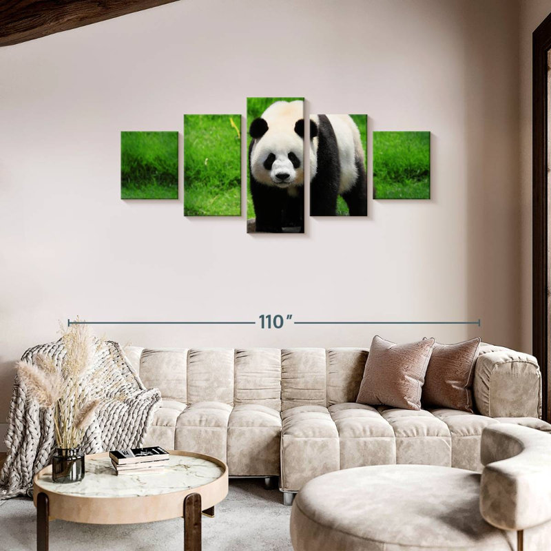 Strolling Panda, 36" H x 80" W