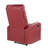 Dormi Contemporary Recliner Chair In Red Faux Leather By Lumisource-200003529