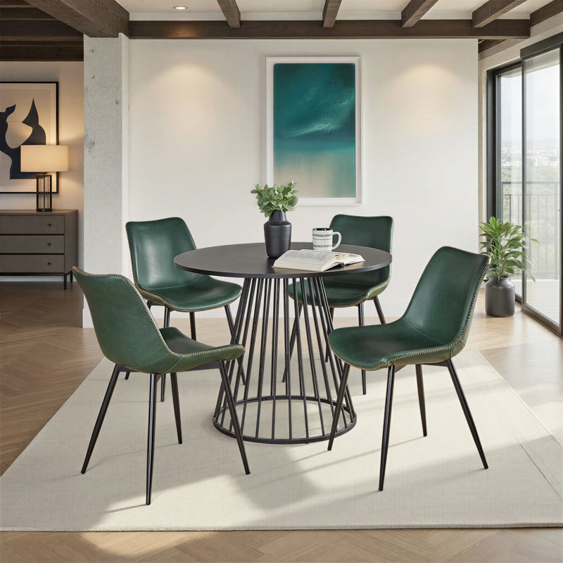 Walczak Canary-Durango Dining Set - 5 Piece, Green
