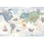 Papier peint carte du monde avec ciel nuageux-1975277276-1975277279