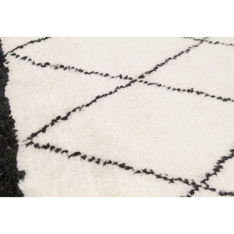 Moroccan Wool Geometric Area Rug, Rectangle 12' x 15'