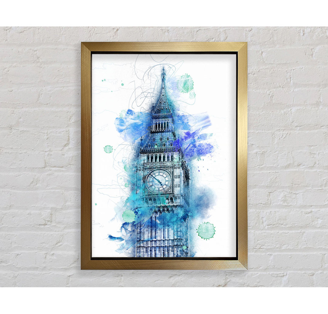 Aquarell Big Ben 1 - Druck