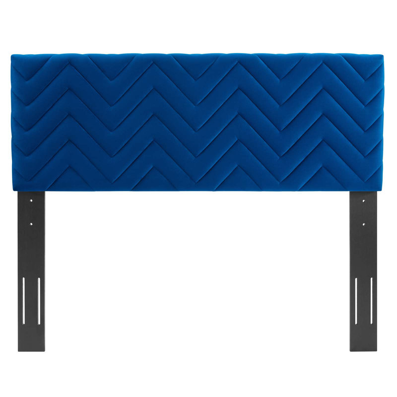 Tête de lit Mercy, Très grand/Très grand californien, Bleu marine