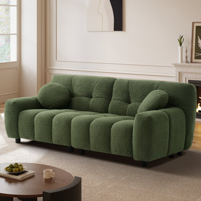 73'' Tufted Sofa Couch Plush Loveseat Sofa