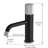 Bathroom Faucet In Black And Brushed Nickel - One Handle With Hot Cold Function To Rust Corrosion Tarnishing Fingerprint Easy Water Temperature Adjustment Manual Operation Deck Mounted Installation