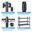 Portemanteau autoportant moyen V5 avec 4 tringles et 8 tablettes ajustables-205557525