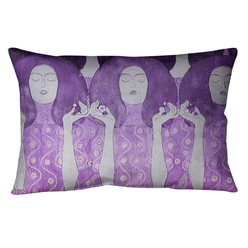 Coussin lombaire de mariés anges, Mauve, Protection UV